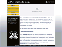 Tablet Screenshot of foxintermodal.com